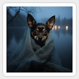Mystic Black Chihuahua Sticker